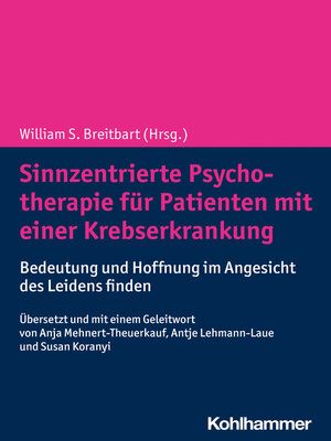 cover image of Sinnzentrierte Psychotherapie für Patienten mit einer Krebserkrankung